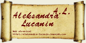 Aleksandra Lučanin vizit kartica